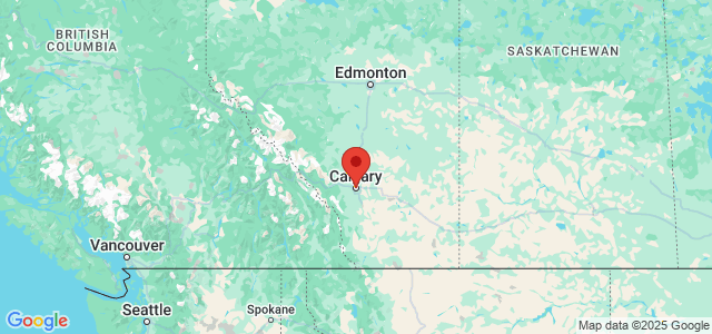 Landkaart Calgary