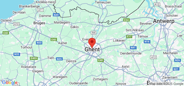Landkaart Gent