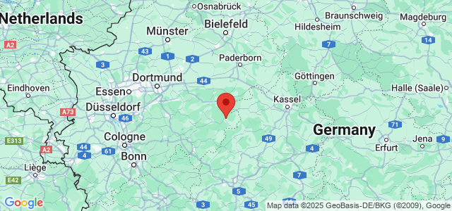 Landkaart Winterberg