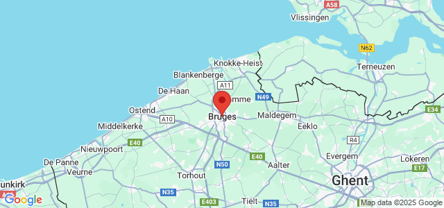 Landkaart Brugge