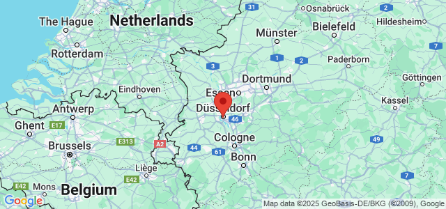 Landkaart Düsseldorf