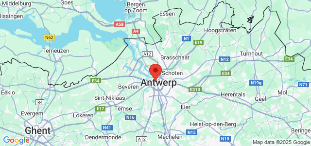 Landkaart Antwerpen