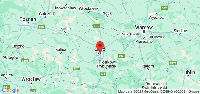 Landkaart Lodz