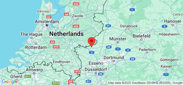 Landkaart Bocholt