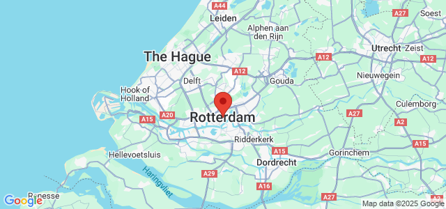 Landkaart Rotterdam