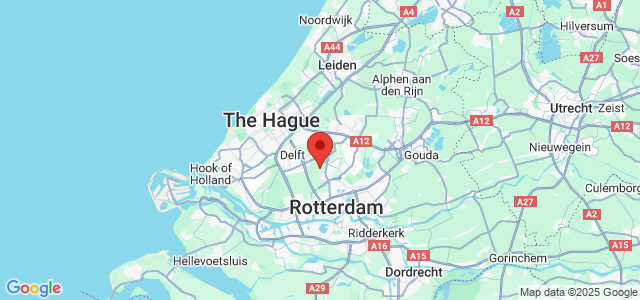 Landkaart Zuid-Holland