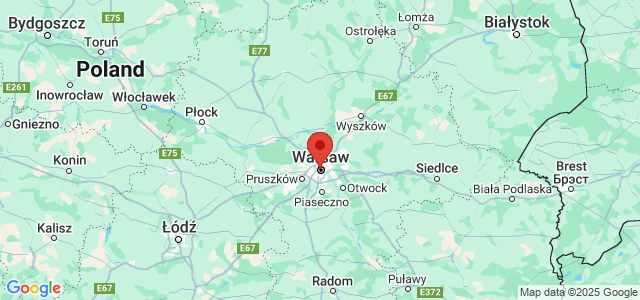 Landkaart Warschau