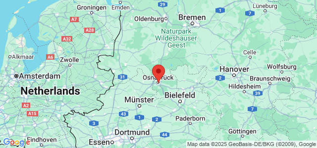 Landkaart Osnabrück