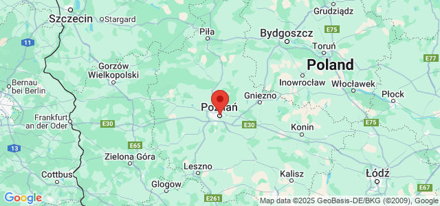 Landkaart Poznan