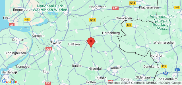 Landkaart Overijssel
