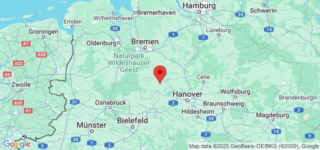 Landkaart Nedersaksen