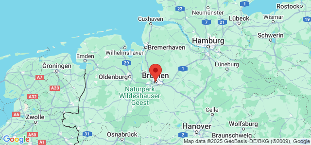 Landkaart Bremen