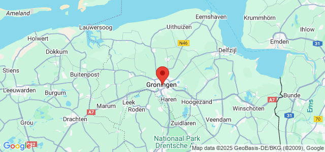 Landkaart Groningen