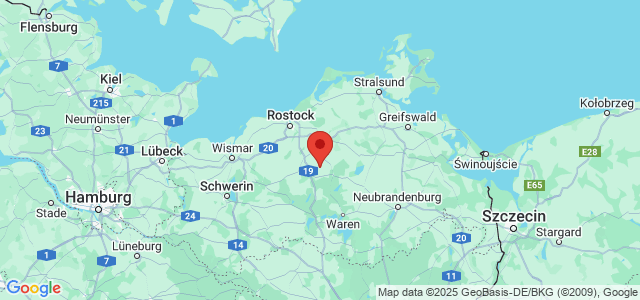 Landkaart Mecklenburg-Voor-Pommeren