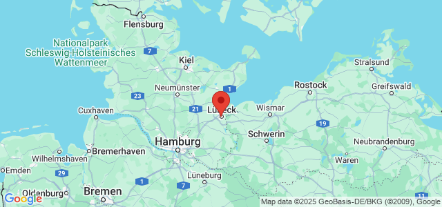 Landkaart Lübeck