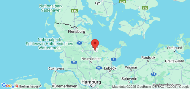 Landkaart Kiel