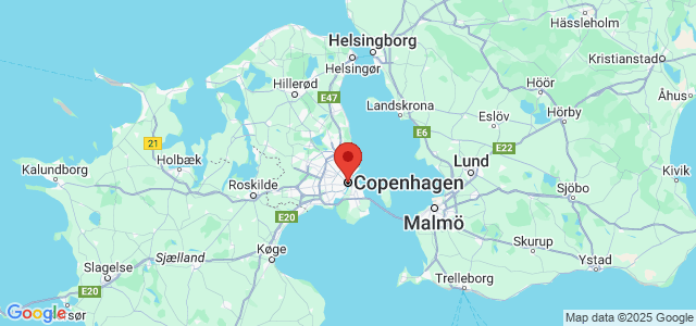 Landkaart Kopenhagen