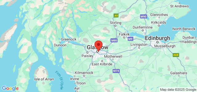 Landkaart Glasgow