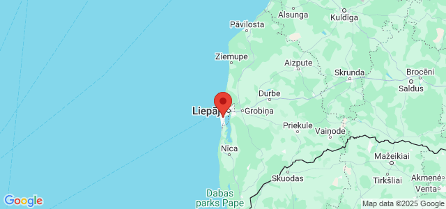 Landkaart Liepaja