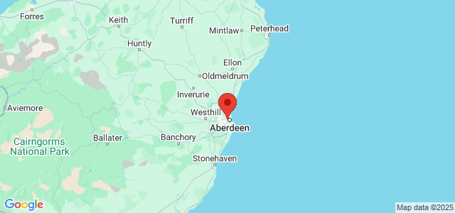 Landkaart Aberdeen