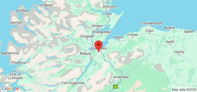 Landkaart Inverness