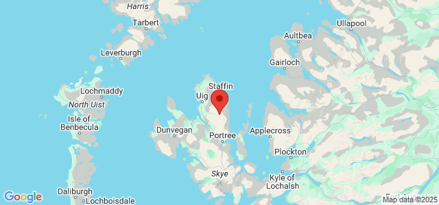 Landkaart Hebriden