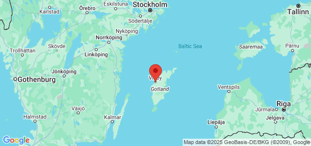 Landkaart Visby