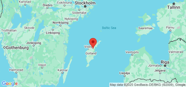 Landkaart Gotland