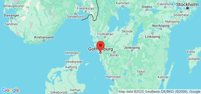 Landkaart Göteborg