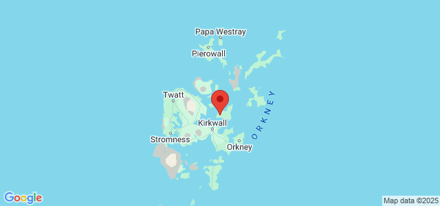 Landkaart Orkney-eilanden