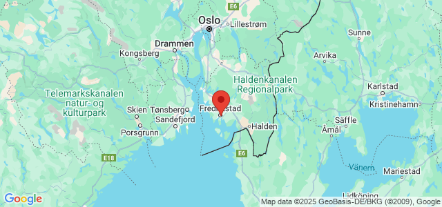 Landkaart Fredrikstad
