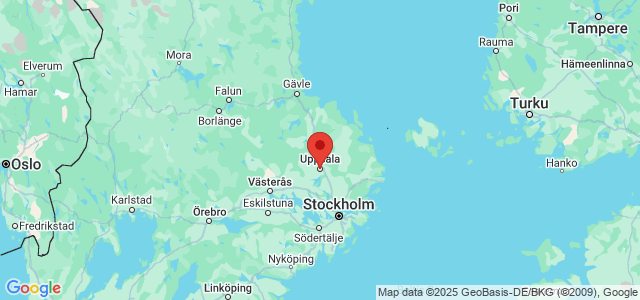 Landkaart Uppsala