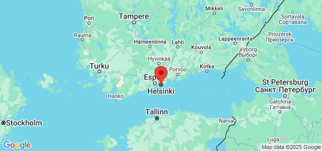 Landkaart Helsinki