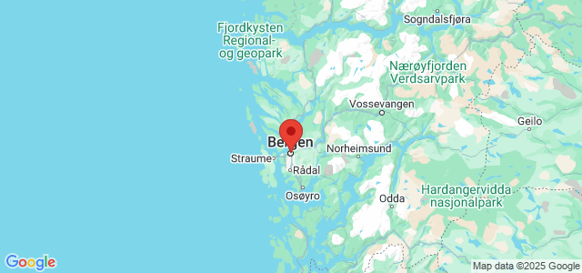 Landkaart Bergen