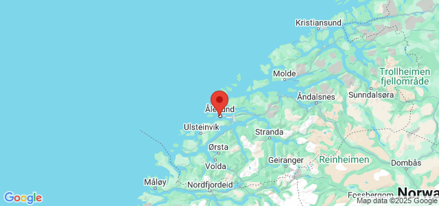 Landkaart Alesund