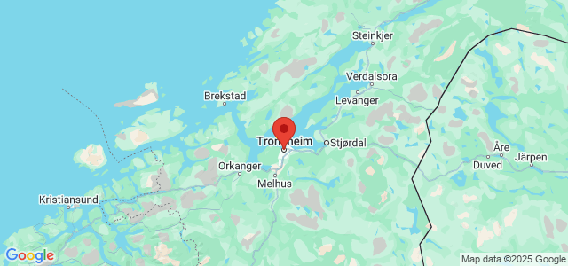 Landkaart Trondheim