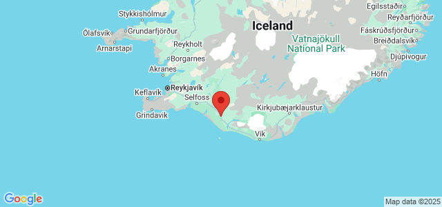 Landkaart Hvolsvllur