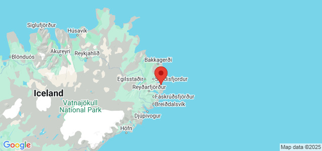 Landkaart Neskaupstadur