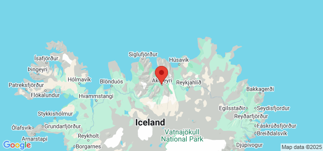 Landkaart Akureyri