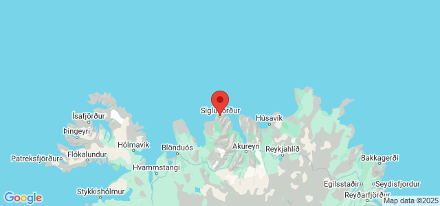 Landkaart Siglufjordur
