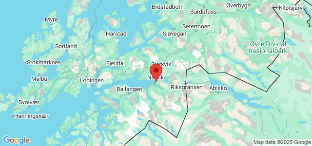 Landkaart Narvik