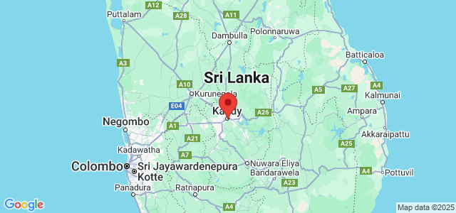 Landkaart Kandy