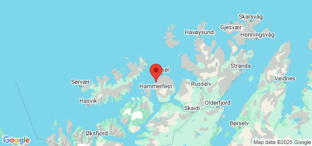 Landkaart Hammerfest