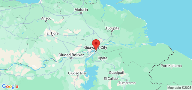 Landkaart Ciudad Guayana