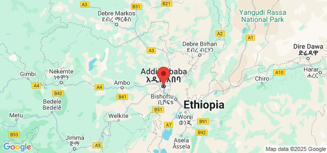 Landkaart Addis Abeba