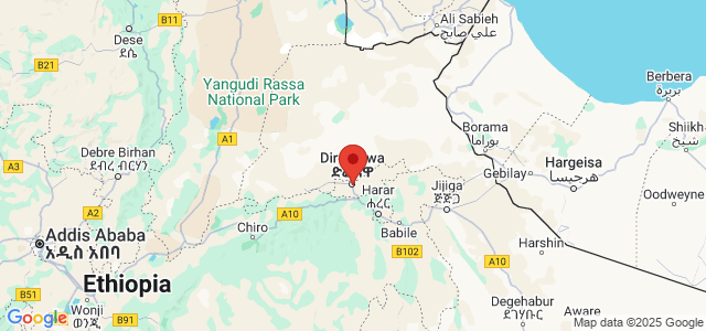 Landkaart Dire Dawa