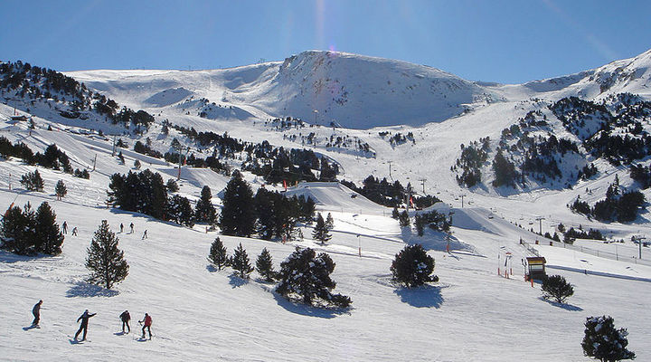Het zonnige skigebied Grandvalira
