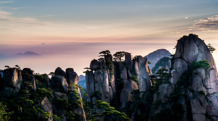 De Yellow Mountains in China