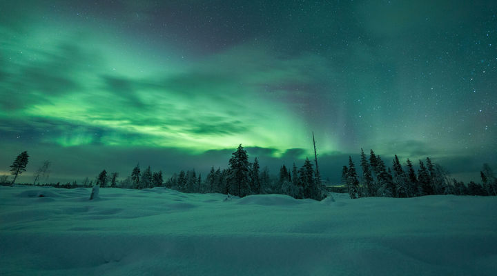 Het Noorderlicht in Fins Lapland