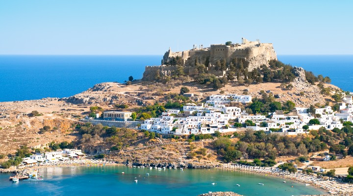 Het Griekse Lindos op Rhodos